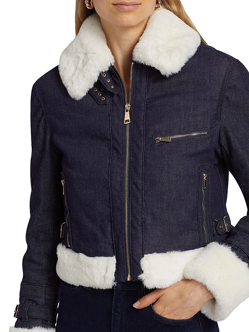 Jude Denim & Faux-Fur Jacket