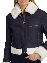 Jude Denim & Faux-Fur Jacket