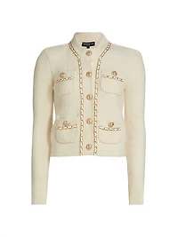 Selma Chain-Trim Cardigan