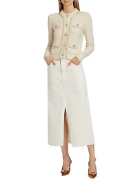 Selma Chain-Trim Cardigan