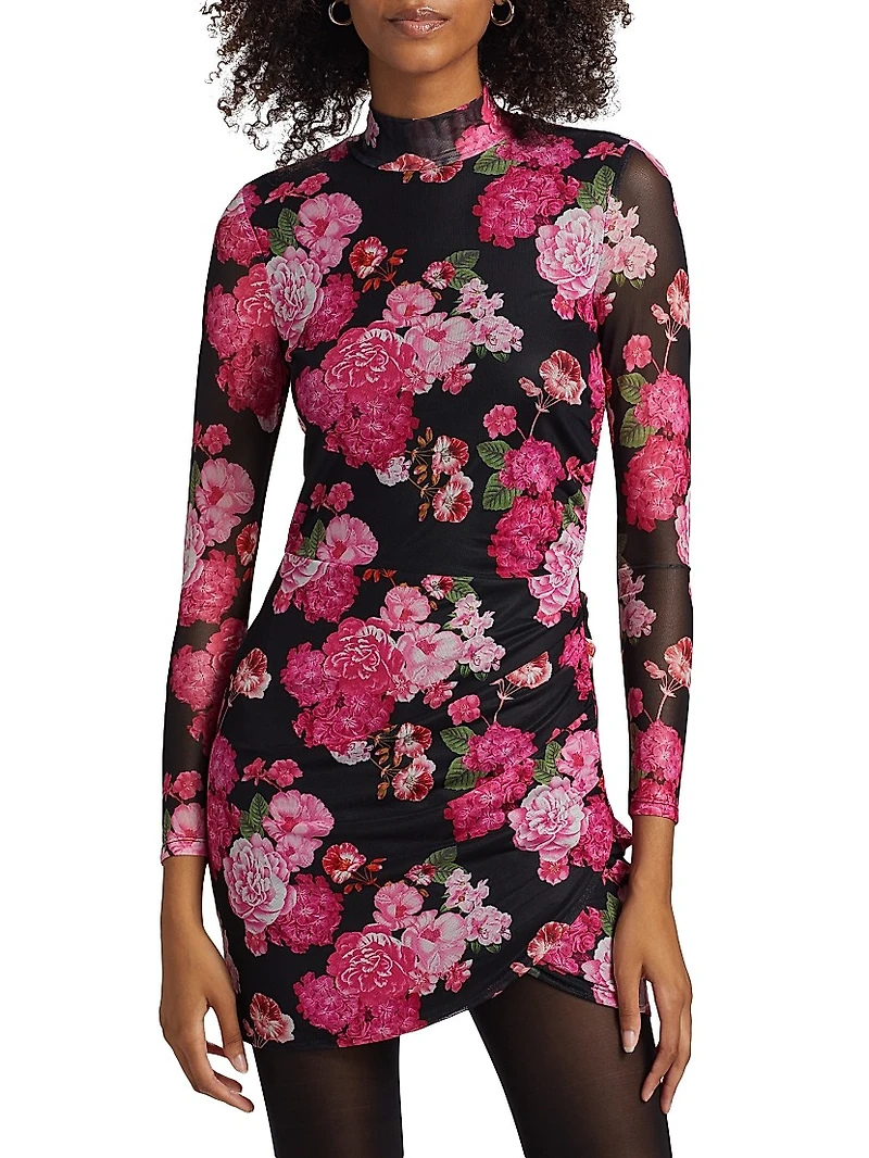 Talulla Floral Mesh Minidress