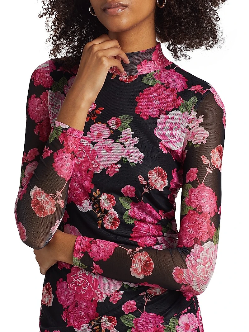 Talulla Floral Mesh Minidress