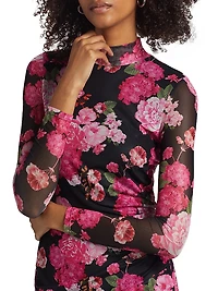 Talulla Floral Mesh Minidress