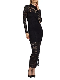 Choi Lace Body-Con Maxi Dress