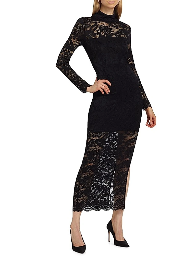 Choi Lace Body-Con Maxi Dress