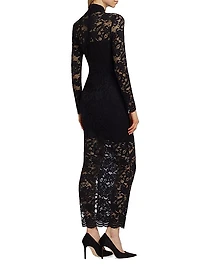 Choi Lace Body-Con Maxi Dress