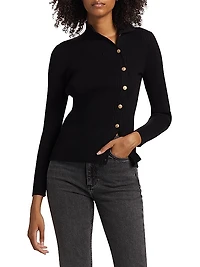 Margaret Rib-Knit Turtleneck Sweater