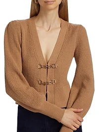 Monse Saddle Buckle Cardigan