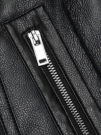 Carla Faux Leather & Fur Coat