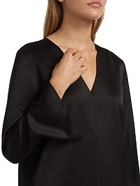 Victoria V-Neck Mini-Dress