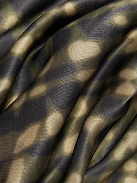 Kailani Abstract Scoopneck Midi-Dress