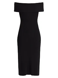 Anaya Off-The-Shoulder Midi-Dress