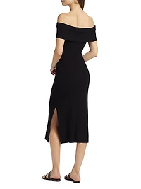 Anaya Off-The-Shoulder Midi-Dress