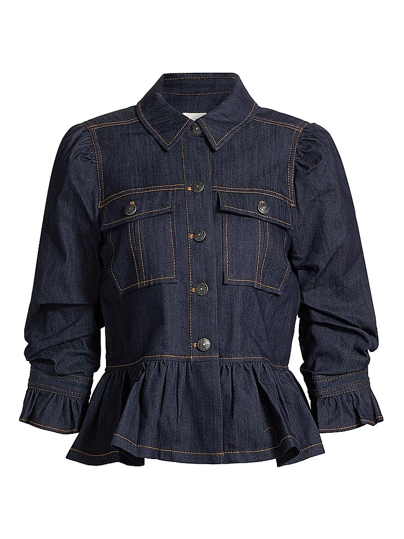 Delanie Denim Crop Jacket