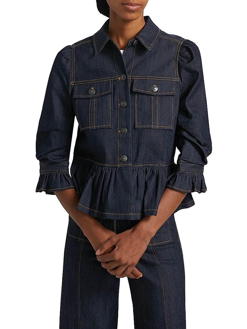Delanie Denim Crop Jacket