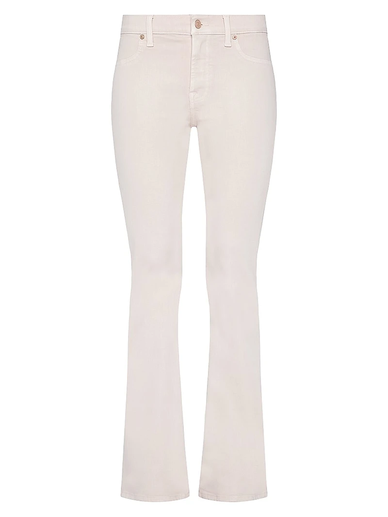 Coated Mid-Rose Bootcut Tailorless Jeans