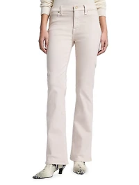 Coated Mid-Rose Bootcut Tailorless Jeans