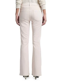 Coated Mid-Rose Bootcut Tailorless Jeans