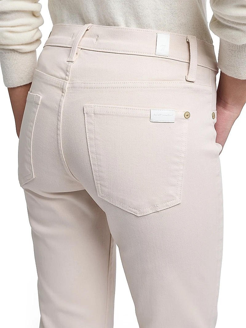 Coated Mid-Rose Bootcut Tailorless Jeans