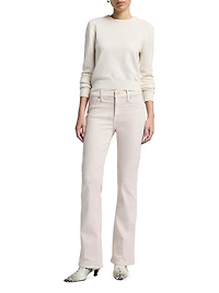Coated Mid-Rose Bootcut Tailorless Jeans