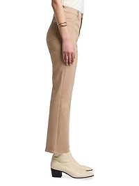 Coated High-Rise Slim Kick-Flare Jeans