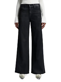 Lotta Wide-Leg Coated Jeans