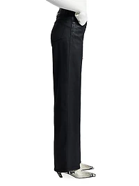 Lotta Wide-Leg Coated Jeans