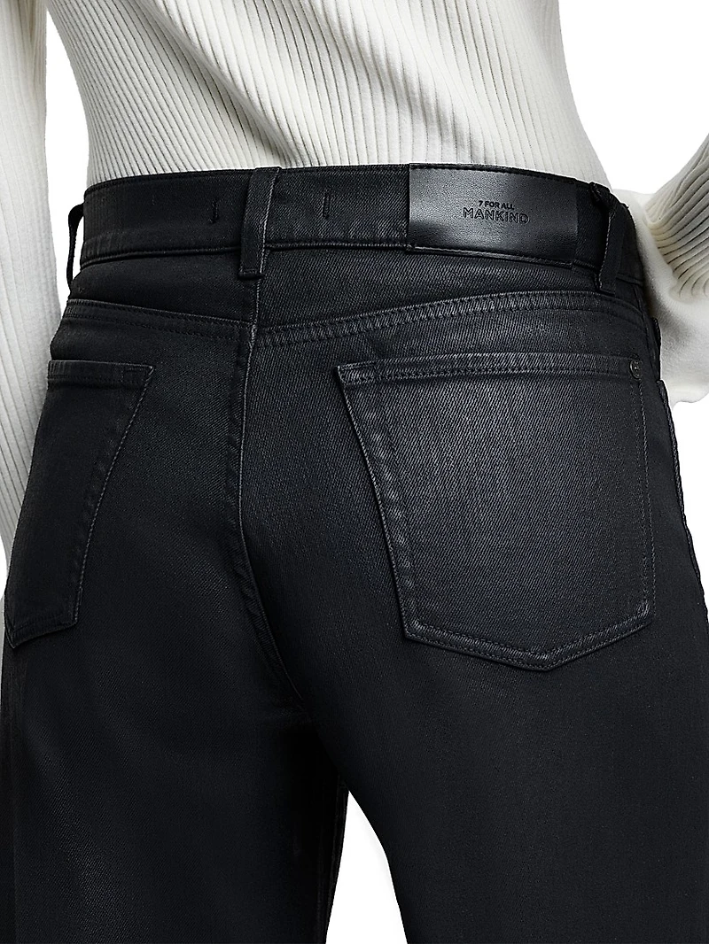 Lotta Wide-Leg Coated Jeans