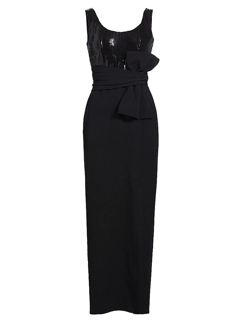 Ami Sequined Body-Con Maxi Dress