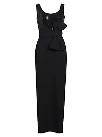 Ami Sequined Body-Con Maxi Dress