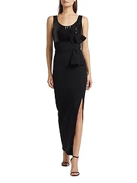 Ami Sequined Body-Con Maxi Dress