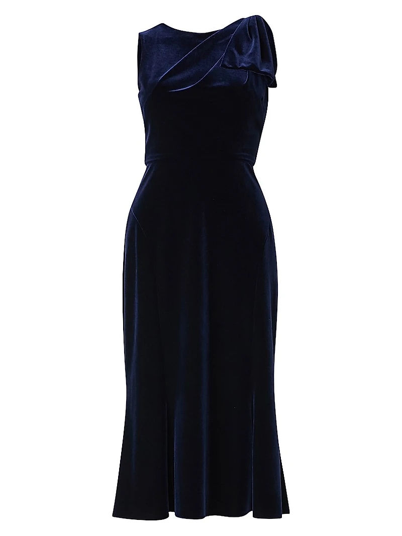Lidia Velvet Midi-Dress