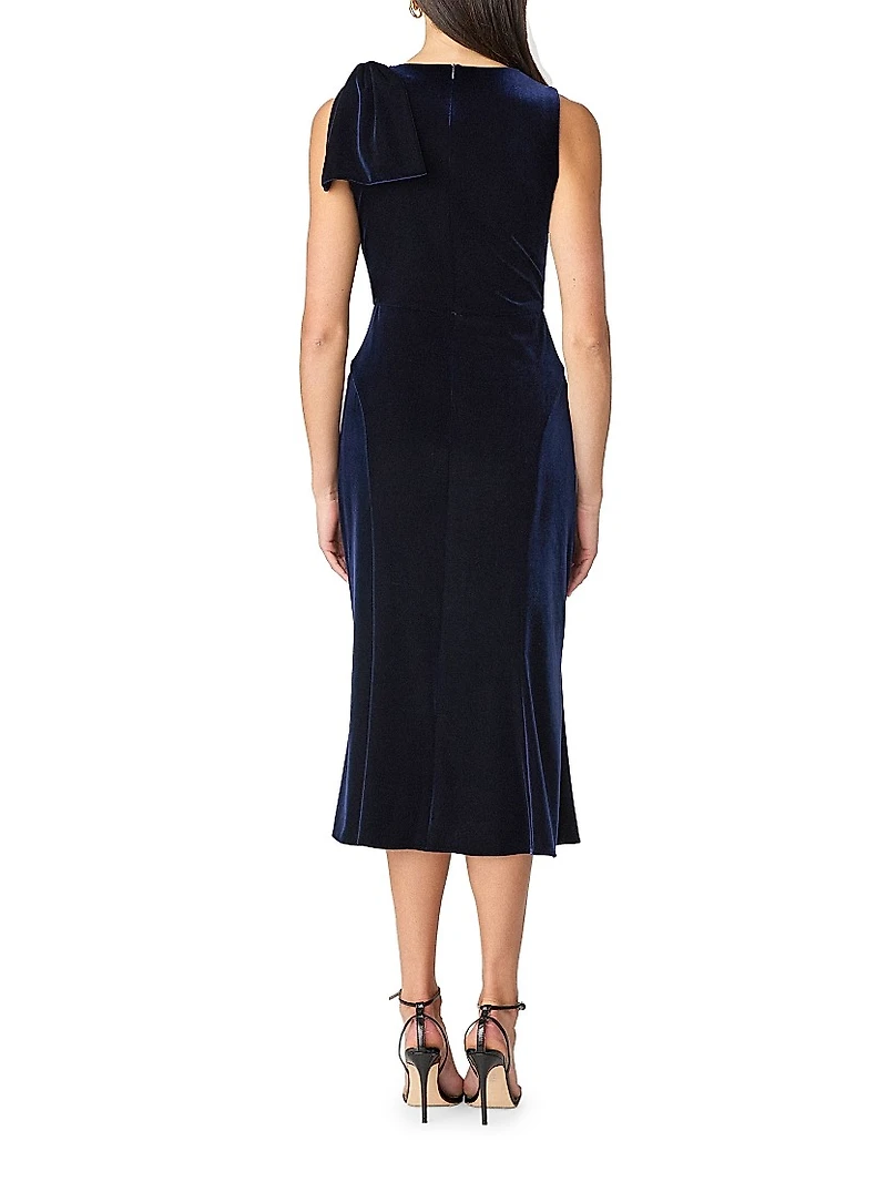 Lidia Velvet Midi-Dress