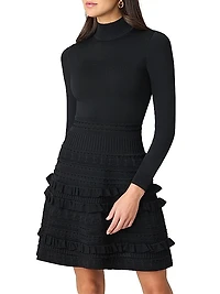Joie Knit Fit & Flare Minidress
