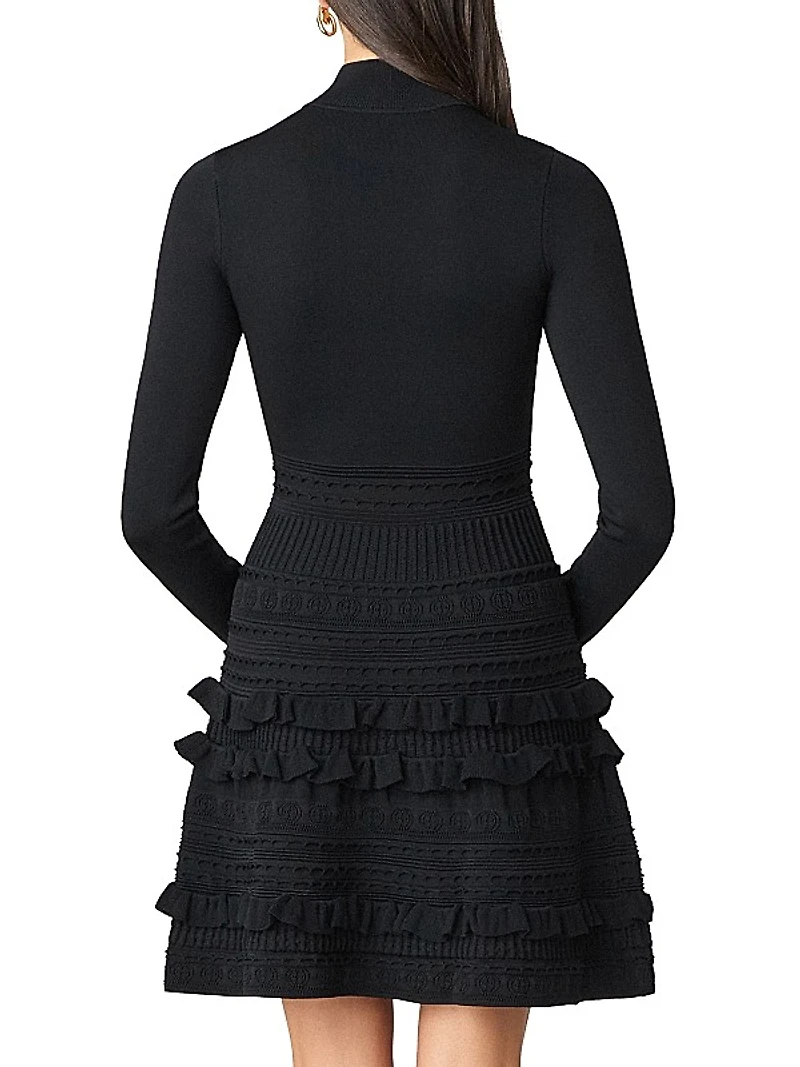 Joie Knit Fit & Flare Minidress