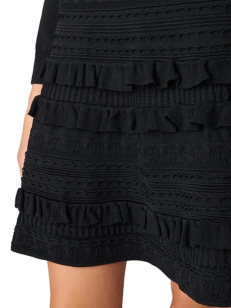 Joie Knit Fit & Flare Minidress