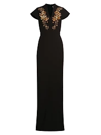 Hudson Embellished Column Gown