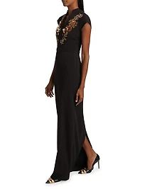 Hudson Embellished Column Gown