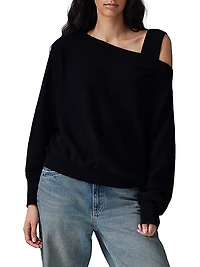 Margot Boatneck Off-The-Shoulder Sweater