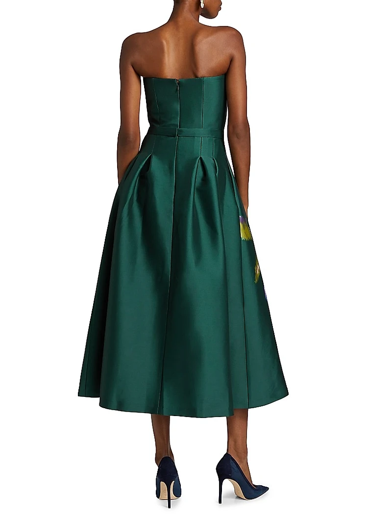 Shay Strapless Tea-Length Dress