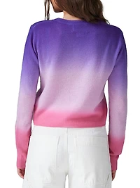 Malou Gauzy Dip Dye Cardigan