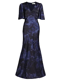 Mae Satin Crepe Gown