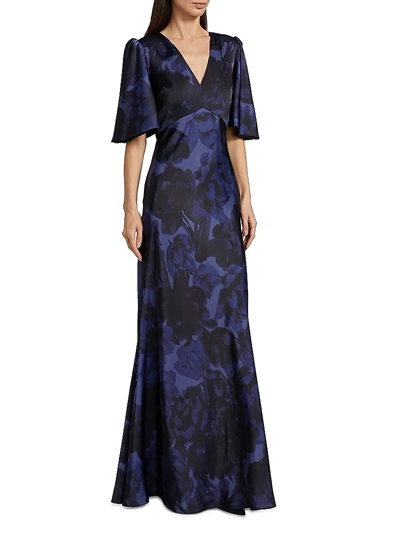 Mae Satin Crepe Gown