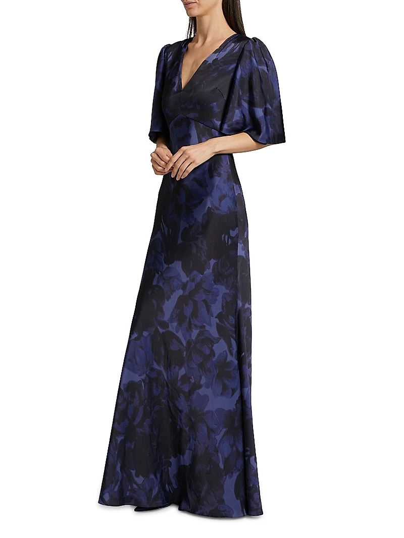 Mae Satin Crepe Gown