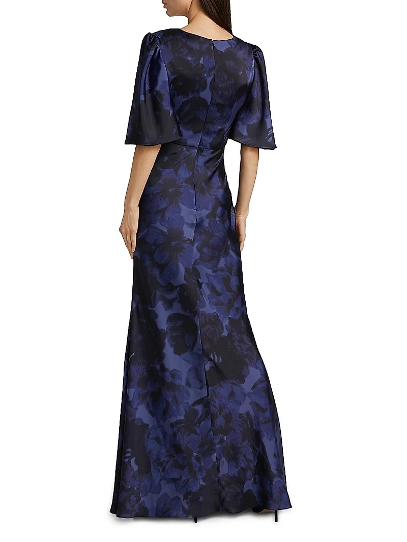 Mae Satin Crepe Gown