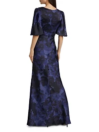 Mae Satin Crepe Gown