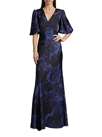 Mae Satin Crepe Gown