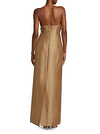 Pryce Embellished Mikado Column Gown