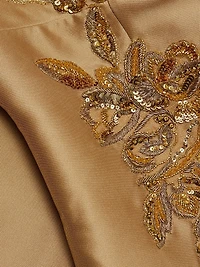 Pryce Embellished Mikado Column Gown