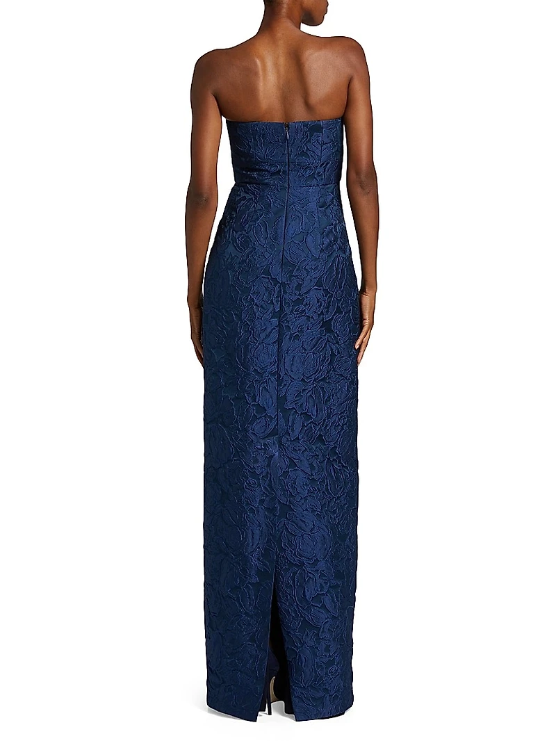 Edie Lace Strapless Gown